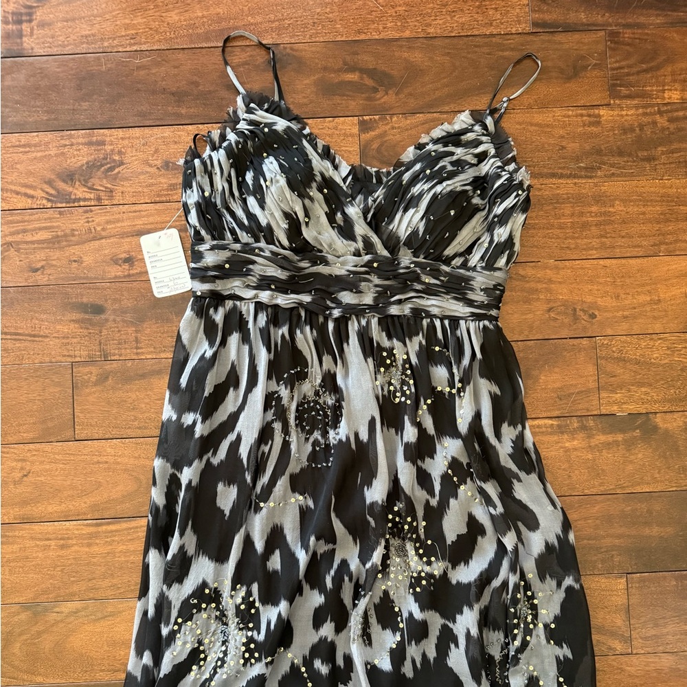 Simon Chang Beaded Cocktail Dress